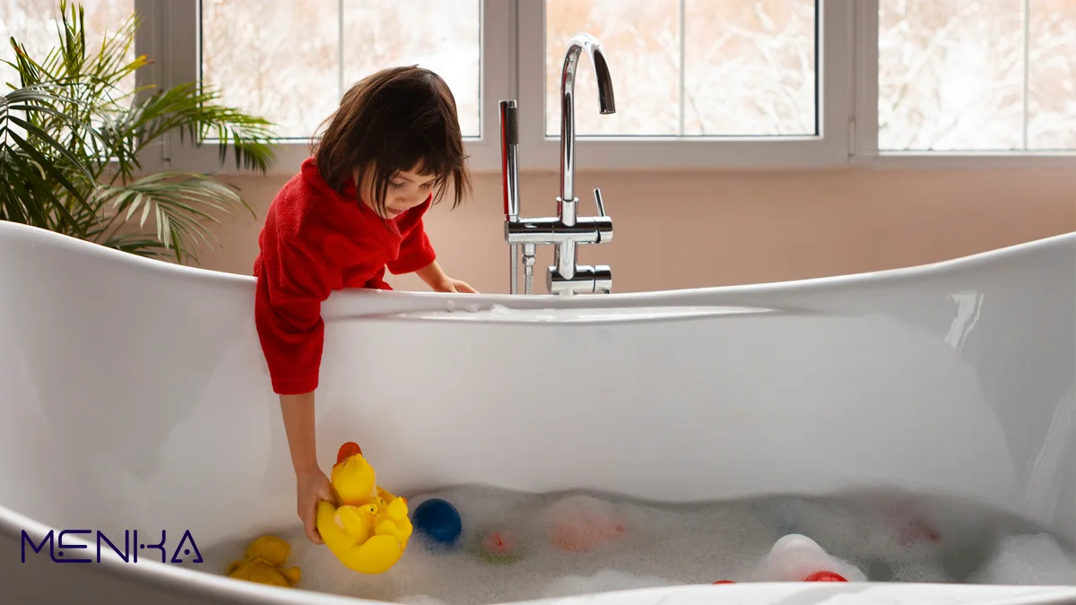 نکات مربوط به ایمنی کودکان در حمام